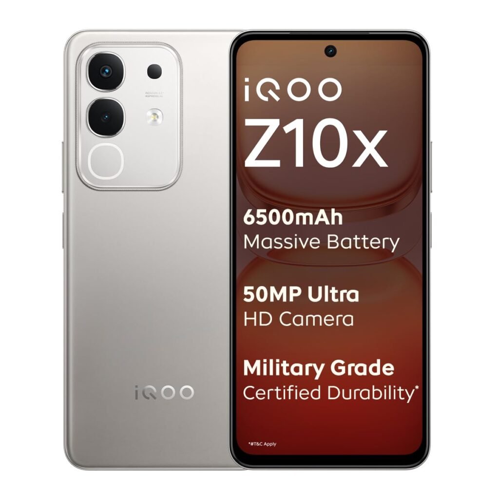 iQOO Z10x 5G-Best Mobile Phones Under ₹15000