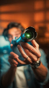 Content creator using Vivo X200 5G camera setup